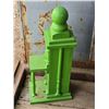 Image 2 : Green homemade birdhouse - 25"H x 7"w