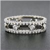 Image 5 : 18k White Gold 1.44 ctw Round Brilliant Diamond Open Center Eternity Band Ring