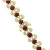 Image 7 : Vintage 14K Gold 21 ctw GIA Burma Ruby & Diamond Figure 8 Link Statement Necklac