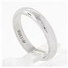 Image 6 : Classic 14K White Gold 3.4mm Plain Domed Polished Stackable Wedding Band Ring