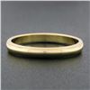 Image 2 : NEW Mens Classic 14k Yellow Gold 3mm Dome Polished w/ Milgrain Wedding Band Ring