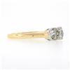Image 5 : Antique Edwardian 18k Gold Platinum European Diamond w/ Accents Engagement Ring