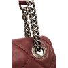 Image 6 : Chanel Burgundy Lambskin Chain Flap Shoulder Bag