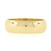 Image 4 : Unisex Classic 14K Gold 6mm Wide Plain Dome Polished Stackable Wedding Band Ring