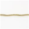 Image 4 : Italian 14k Gold 17.5" Wavy 3 Row Popcorn Link Necklace W/ Safety Clasp Latch