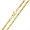 Image 4 : NEW Unisex Solid 14k Yellow Gold 2.6mm Miami Cuban Curb Link 24" Chain Necklace