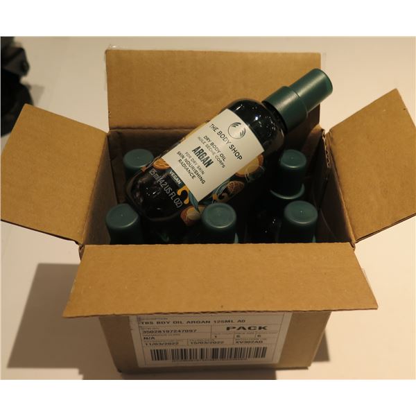 Qty 6 Bottles The Body Shop Argan Dry Body Gel