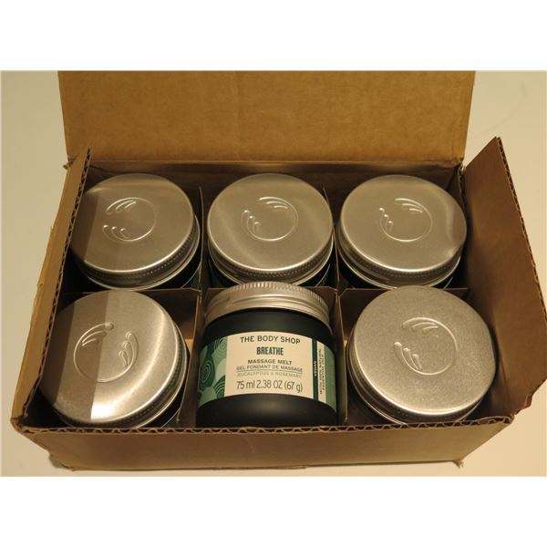 Qty 6 Jars The Body Shop Breathe Massage Melt
