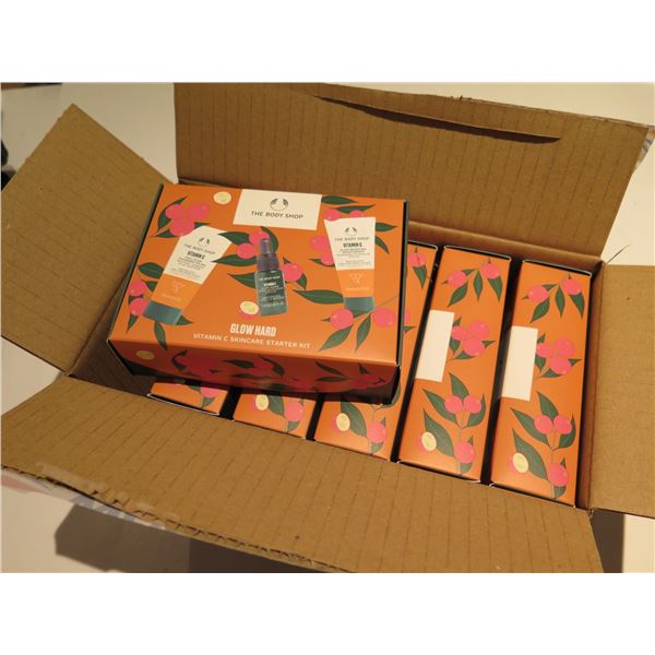Qty 6 The Body Shop Glow Hard Vitamin C Skincare Starter Kits
