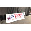 Image 1 : ORIGINAL METAL DOUBLE SIDED 1950'S 28" X 10" FLANGE SIGN