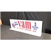 Image 2 : ORIGINAL METAL DOUBLE SIDED 1950'S 28" X 10" FLANGE SIGN
