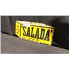 Image 1 : ORIGINAL SALADA TEA 15" X 7" PORCELAIN 1920'S NON-REPRODUCTION SIGN