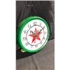Image 1 : TEXACO 14" ROUND WALL CLOCK 110 VOLT