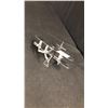 Image 2 : TRI-MOTOR CHROME 12" FREE STANDING AIRPLANE