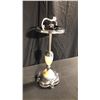 Image 1 : VINTAGE 29"H CHROME ASHTRAY WITH ORIGINAL LIGHTER