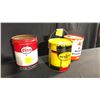 Image 1 : PENZOIL, ESSO AND MOBILE 5 GALLON OIL PAILS