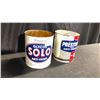 Image 1 : PRESTONE AND SOLO 1 GALLON ANTI-FREEZE CANS