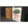 Image 2 : 2-1'X 15"W METAL PARKING SIGNS