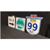 Image 2 : 3 ASSORTED METAL HIGHWAY SIGNS