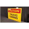 Image 2 : WOODEN HAND PAINTED VPC 32" X 24" CAUTION SIGN