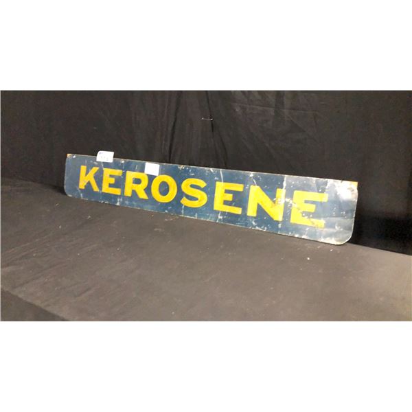 KEROSENE 52" X 9" TIN SIGN
