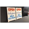 Image 1 : 2 DAIRYLAND 19" X 29" SIGNS