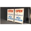 Image 2 : 2 DAIRYLAND 19" X 29" SIGNS