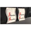 Image 1 : 2 PHOTO STUDIO 18" X 24" SIGNS