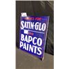 Image 2 : SATIN-GLOW HEAVY GAUGE 23" X 18" PORCELAIN DOUBLE SIDED SIGN