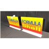 Image 2 : 2 SHELL FORMULA 21" X 16" DOUBLE SIDED METAL SIGNS