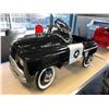 Image 2 : BLACK & WHITE NEW OLD STOCK POLICE CAR PEDAL CAR OVER 30 YEARS OLD