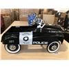 Image 3 : BLACK/WHITE NEW OLD STOCK POLICE PEDAL CAR, OVER 30 YEARS OLD