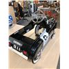 Image 4 : BLACK/WHITE NEW OLD STOCK POLICE PEDAL CAR, OVER 30 YEARS OLD