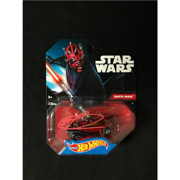 RAY PARK SIGNED HOT WHEELS DARTH MAUL CAR (WWOC COA)