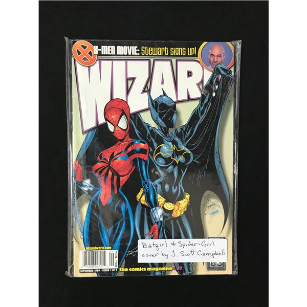 1999 WIZARD MAGAZINE BATGIRL AND SPIDER-GIRL COVER