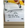 Image 2 : LTD. EDITION CUSTOM FRAMED LEON DRAISAITL 22 X 26 MULTI INSCRIBED DISPLAY 3/50 (FANATICS COA)