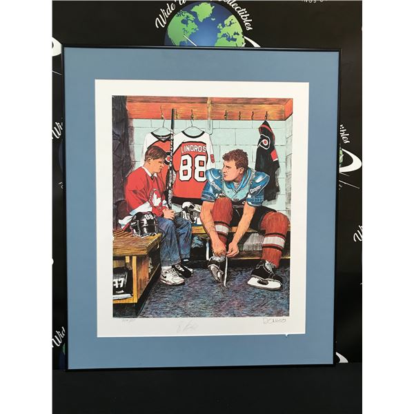 LTD. EDITION COOPER HOCKEY LITHO SIGNED BY ERIC LINDROS AND ARTIST 384/888