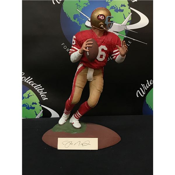 LTD. EDITION JOE MONTANA SIGNED GARTLAN STATUE (GARTLAN COA)