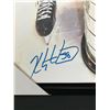 Image 2 : KRIS LETANG AND SIDNEY CROSBY SIGNED 20 X 29 CANVAS (FRAMEWORTH COA)
