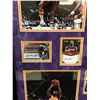 Image 2 : LA LAKERS LEGENDS MULTI SIGNED DISPLAY 36 X 36 (KOBE,CHAMBERLIN,SHAQ, JABBAR…)