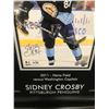 Image 3 : LTD, EDITION SIDNEY CROSBY TRIPLE SIGNED NHL WINTER CLASSICS DISPLAY /87 (FRAMEWOTH COA)