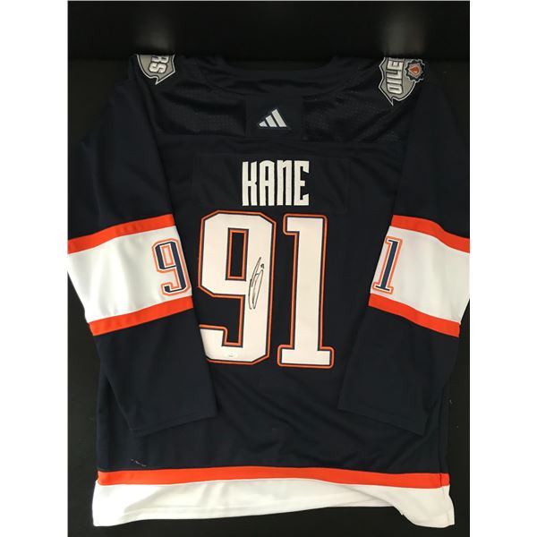 EVANDER KANE SIGNED EDMONTON OILERS ADIDAS PRO JERSEY (BECKETT COA)