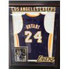 Image 1 : KOBE BRYANT SIGNED AND CUSTOM FRAMED L. A LAKERS JERSEY (PSA LOA)