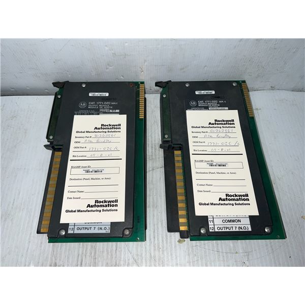 (2) Allen-Bradley #1771-OZC Ser. C Output Modules #966245-02
