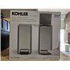 Image 1 : Set of 2 Kohler 6L Stainless Steel Step Trash Cans