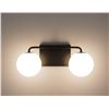 Image 1 : Tipace 2 Lights Mid Century Vintage Bathroom Vanity Light Fixtures Over Mirror Black Industrial Vani