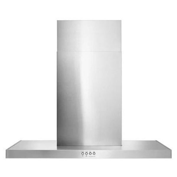 Whirlpool WVW57UC0FS Range Hood, 30 inch Exterior Width, Chimney, Wall Mounted, 400 CFM, Accepts Bot