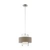 Image 1 : Eglo 1-Light Pendant Fontao - Satin Nickel - LED 10 W