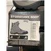 Image 2 : ICon Stormhawk Motorcycle Riding Boots  Grey Mens Size 8