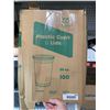 Image 1 : Comfy Package Plastic Cups With Lids 20oz x 100